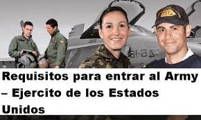 Requisitos para entrar al Army (Ejército de los Estados Unidos)