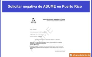 How to request refusal of ASUME in Puerto Rico? - Tramita2.org